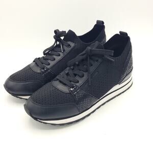 Michael Kors Billie knit sneakers black women's size 7.5